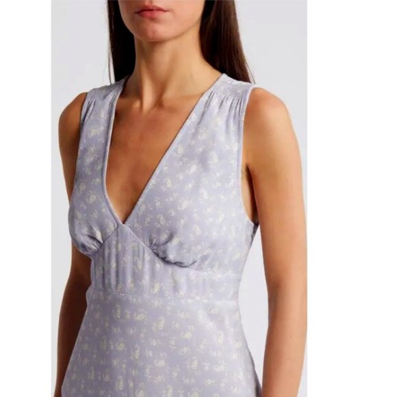 Treasure & Bond Floral Maxi Dress in Purple Ivory from Nordstrom Size Medium NWT - Picture 2 of 13